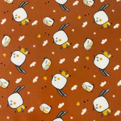 TECIDO PLASTIFICADO COELHOS