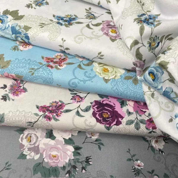 TECIDO ISABELLA ROSE FLORES