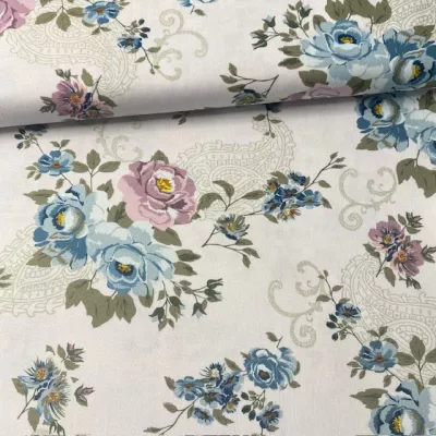 TECIDO ISABELLA ROSE FLORES