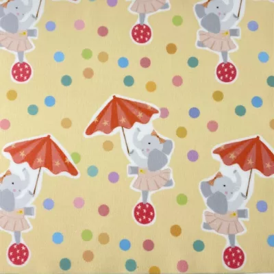 TECIDO PLASTIFICADO ELEFANTES