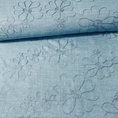 GANGA BORDADA FLORES GRANDES