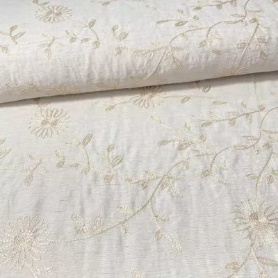 VISCOSE BORDADA FLORES