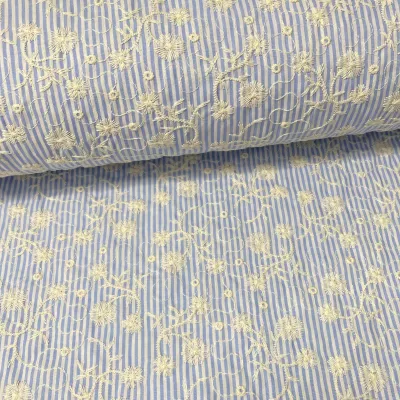 VICHY RISCAS BORDADO FLORES