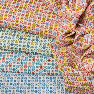 POPELINE LIBERTY ROYAL POSIES