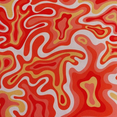 RESINADO MANCHAS ABSTRATAS LARANJA