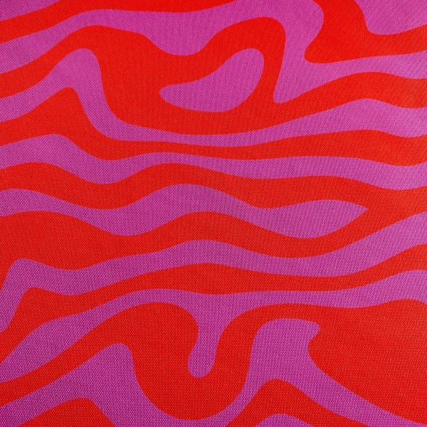 RESINADO ONDAS ABSTRATAS ROSA E LARANJA