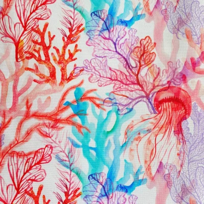 RESINADO CORAIS AZUL E CORAL