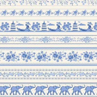 TILDA SOMETHING BLUE BORDERS BLUE