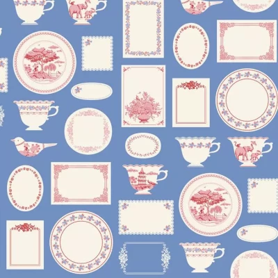 TILDA SOMETHING BLUE LABELS & ORNAMENTS BLUE